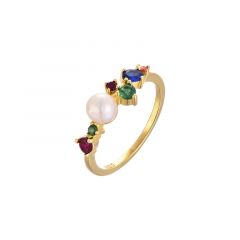 MY iMenso ODM "Tutti Frutti FWP" ring (925/3Mgold-plated) size 58