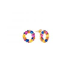 MY iMenso ODM "Tutti Frutti rondo" earstuds (925/0,5Mgold-plated)