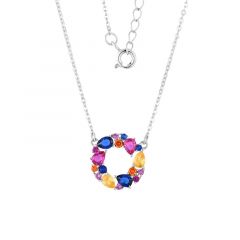 MY iMenso ODM "Tutti Frutti rondo" pendant (925/rhod-plated) 42+3cm