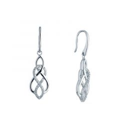 MY iMenso ODM "Twist Doppio" earrings (925/rhod-plated)