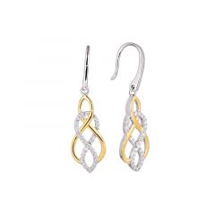 MY iMenso ODM "Twist Doppio" earrings (925/rhod/0,5Mgold-plated)