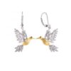 MY iMenso ODM "Ucello CZ 20mm" earrings (925/0,5Mgold-plated)