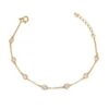 MY iMenso ODM "White 3mm CZ dots" bracelet (925/1Mgold-plated)