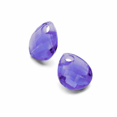 MY iMenso pendant for creoli crystal "amethyst" pearshap faceted