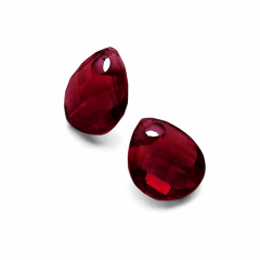 MY iMenso pendant for creoli crystal "marsala" pearshap faceted